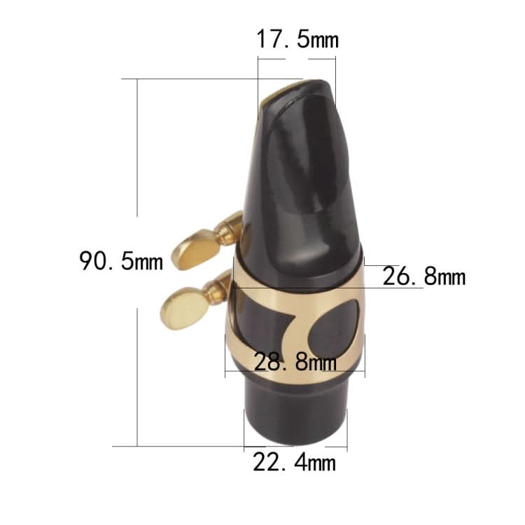 Saxophone Mouthpiece + Hat Clip Wind Instrument Accessories Reluova