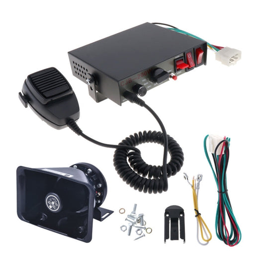 200W 12/24V Car Alert Host With Shoutlers 9 Sound Car Alarm Speaker-Reluova