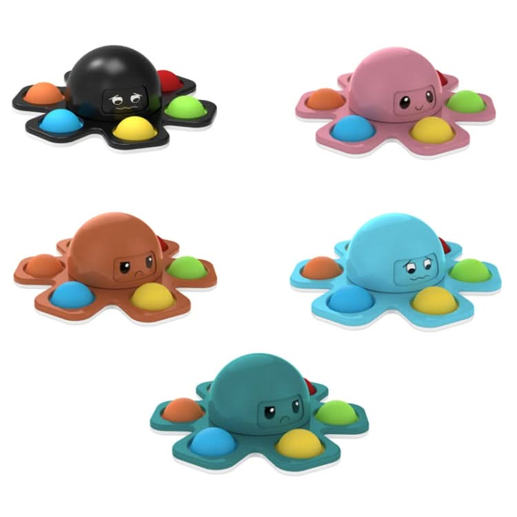 3 PCS Face-Changing Octopus Bubble Top Decompression Toy Reluova