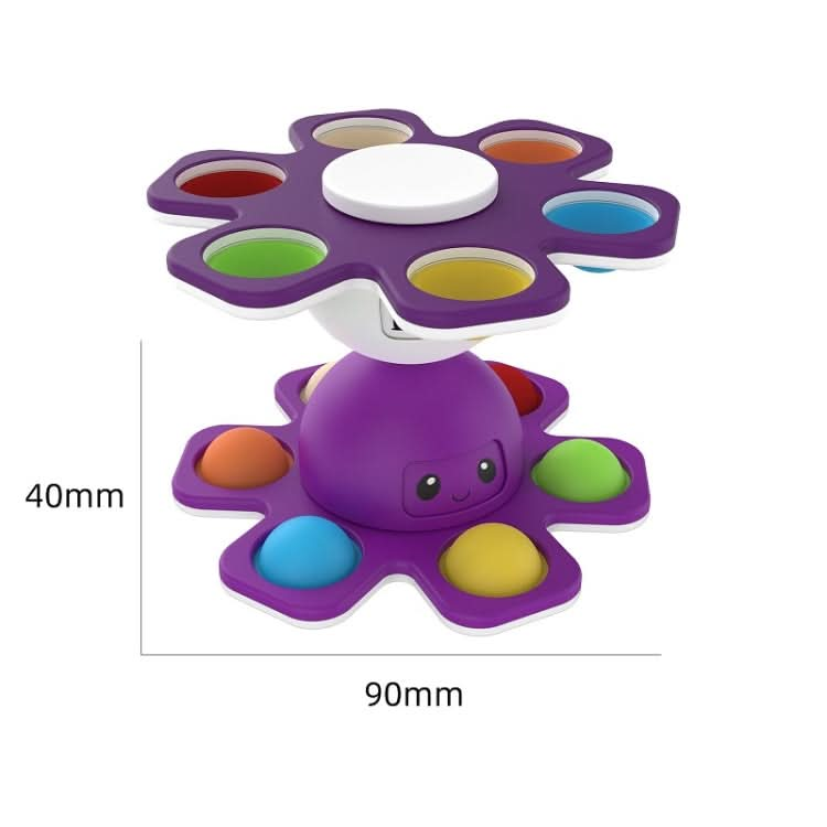 3 PCS Face-Changing Octopus Bubble Top Decompression Toy Reluova