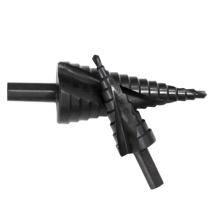 4-12mm   Triangular Shank Spiral Flute Step Drill Bit