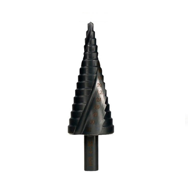 4-12mm   Triangular Shank Spiral Flute Step Drill Bit