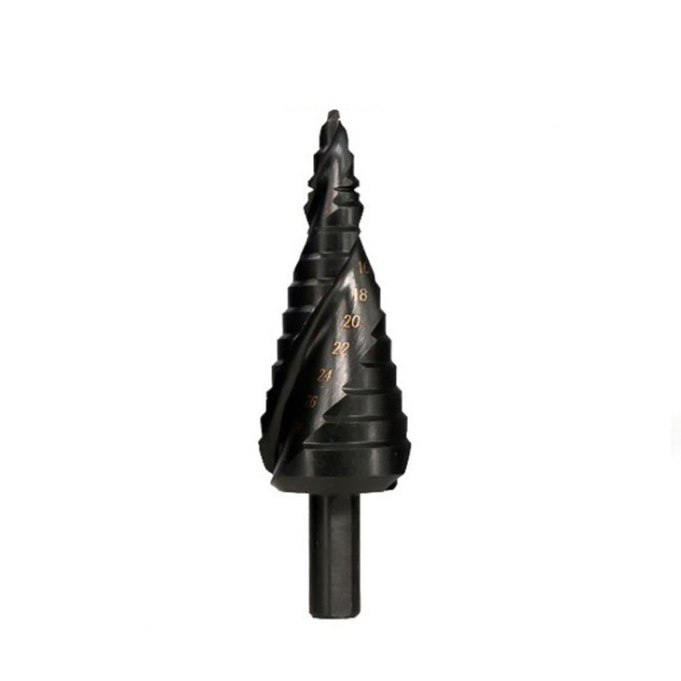 4-12mm   Triangular Shank Spiral Flute Step Drill Bit