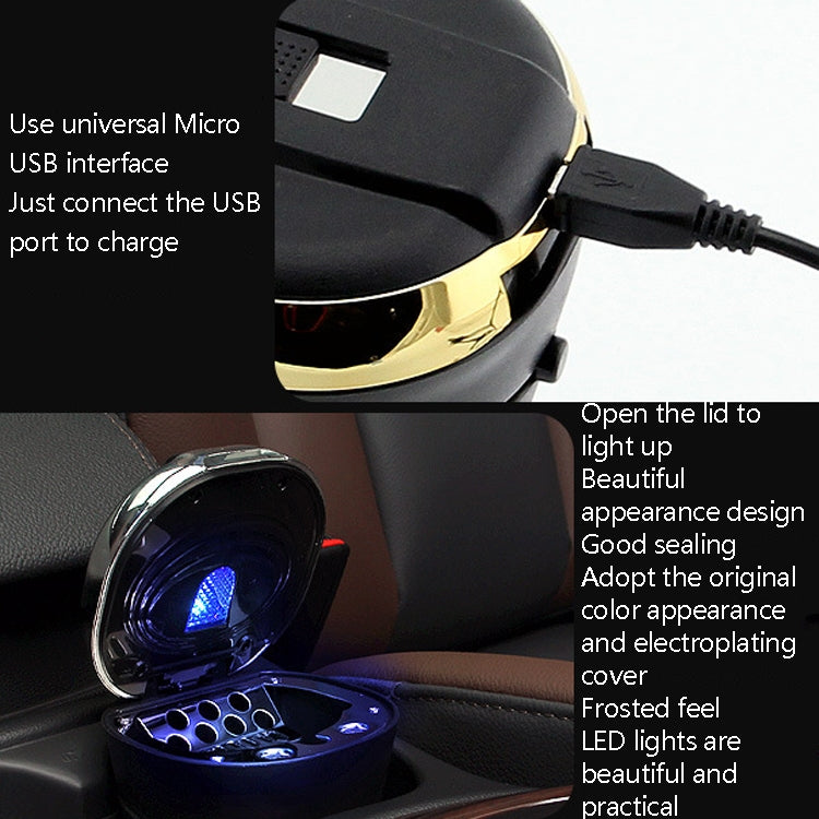 N09C Car Ashtray With Lamp And Cover Car Ashtray ÎҵÄÉ̵ê