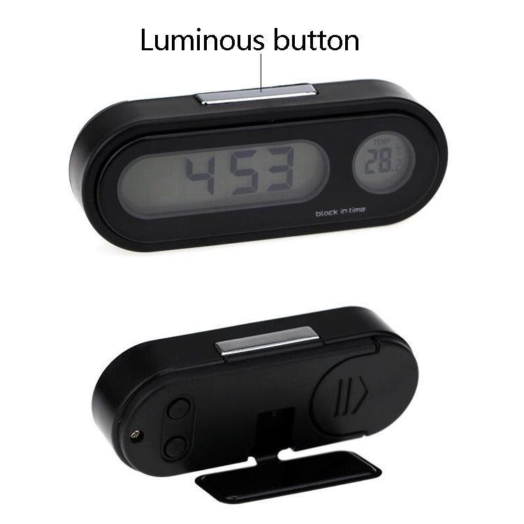 K02 Car Electronic Clock Temperature Meter Night Light LED Temperature Time Meter ÎҵÄÉ̵ê