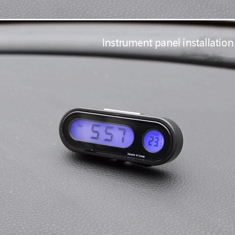 K02 Car Electronic Clock Temperature Meter Night Light LED Temperature Time Meter ÎҵÄÉ̵ê