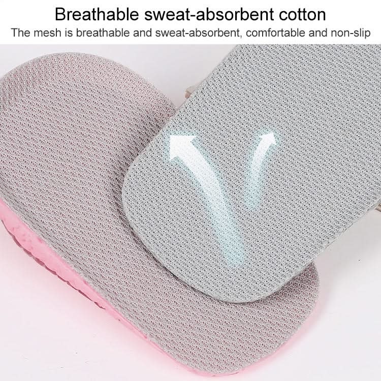 Self-Adhesive Inner Heightening Half Pad Sweat-Absorbent Breathable Shock-Absorbing Heel Casual Sports Insole Reluova