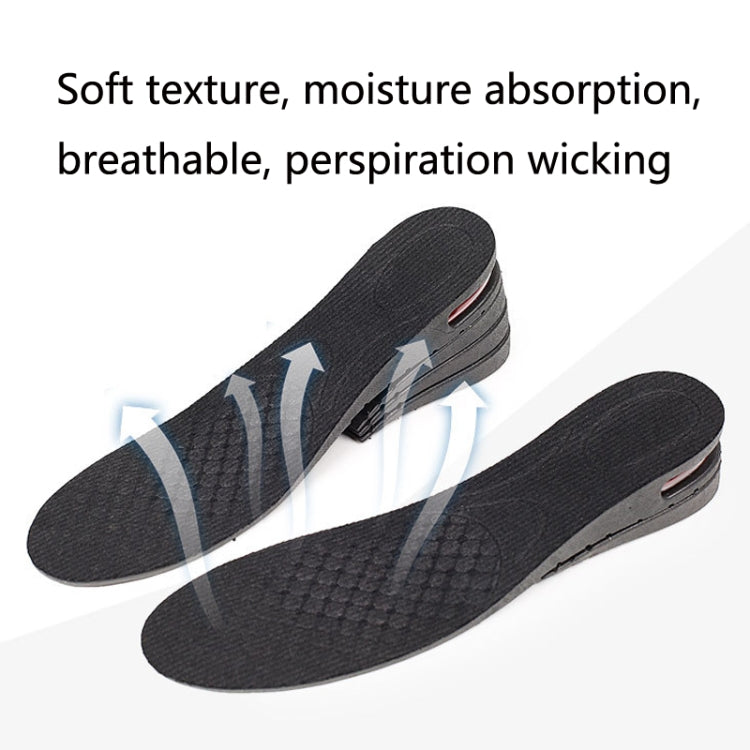 032 Adjust Inner Height Insole Free Size Cutable Insole, Colour: Black 2 Layers (about 4cm)