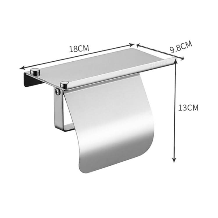 4103 Stainless Steel Roll Paper Holder Mobile Phone Paper Towel Rack Hotel Bathroom Rack, Color:-Reluova