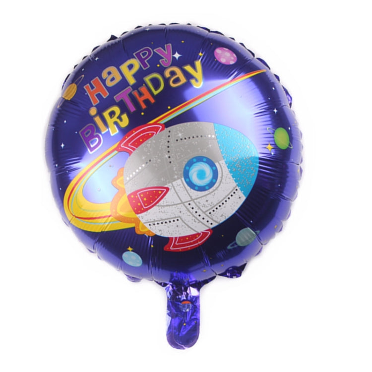 10 PCS Space Aluminum Film Balloon Children Decorate Birthday Party Decoration Balloons,Style: