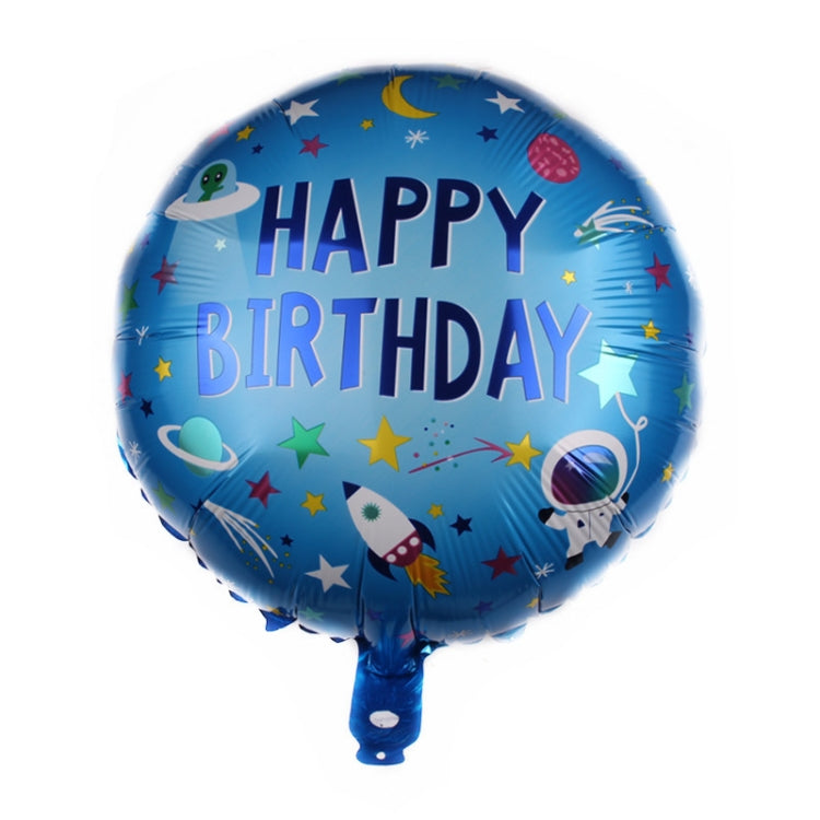 10 PCS Space Aluminum Film Balloon Children Decorate Birthday Party Decoration Balloons,Style: