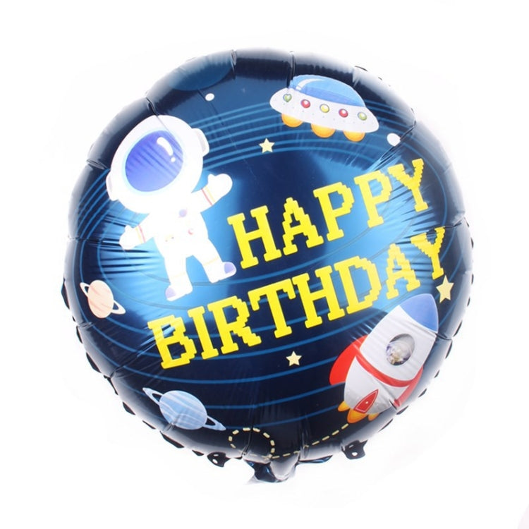 10 PCS Space Aluminum Film Balloon Children Decorate Birthday Party Decoration Balloons,Style: