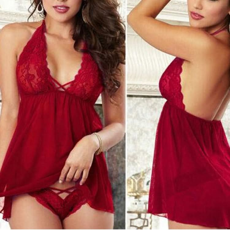 Women Sexy Lingerie Lace Babydoll Chemise Porno Petticoat