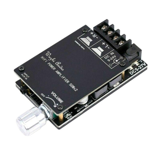 ZK-502C HIFI Wireless Bluetooth 5.0 TPA3116 Digital Power Audio Amplifier Board  50W X 2 Stereo AMP Amplificador