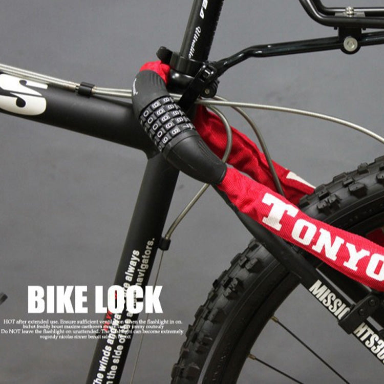 TONYON BG-TY-732 Bicycle Wire Lock Universal Password Chain Lock Motorcycle Electric Car Anti-Theft Lock