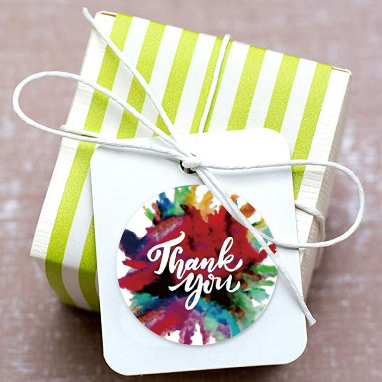 10 PCS Thank You Self-adhesive Rainbow Sticker Envelope Seal With Wedding Decoration Label-Reluova