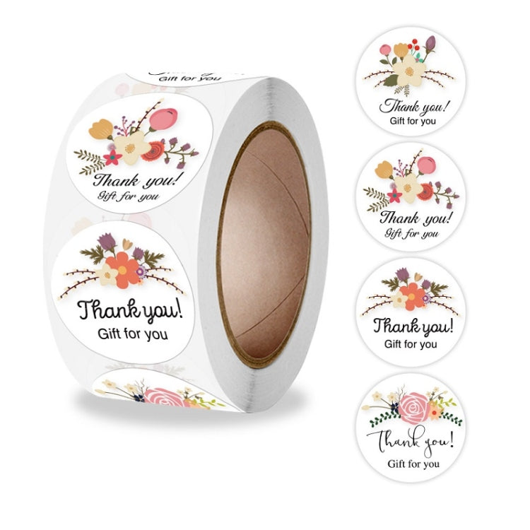 Flower Hand-decorated Thank You Sealing Sticker Gift Envelope Decoration Sticker My Store