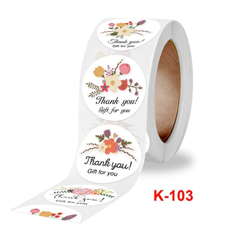 Flower Hand-decorated Thank You Sealing Sticker Gift Envelope Decoration Sticker