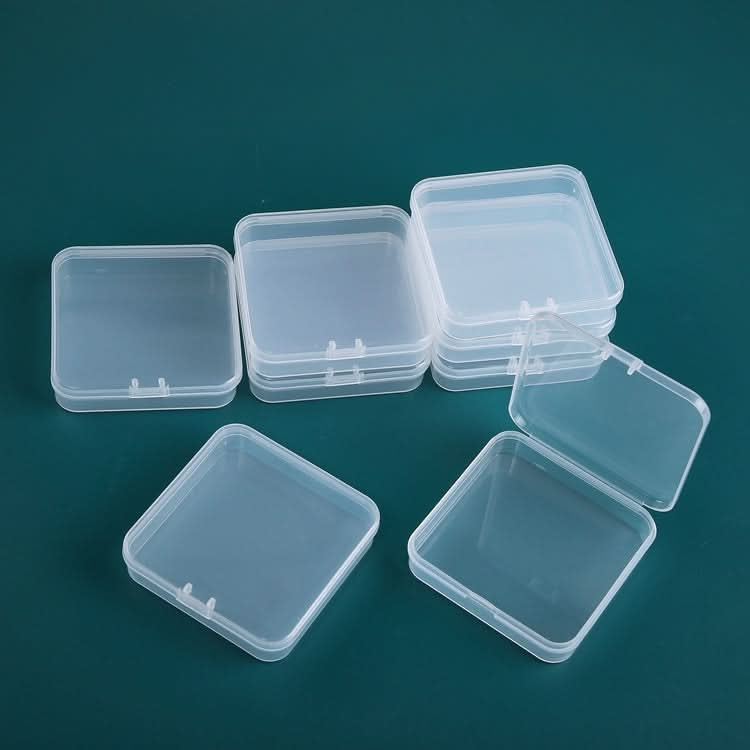 20 PCS Square Plastic Box With Cover Transparent Storage Box PP Parts Tool Box Electronic Component Accessories Box-Reluova