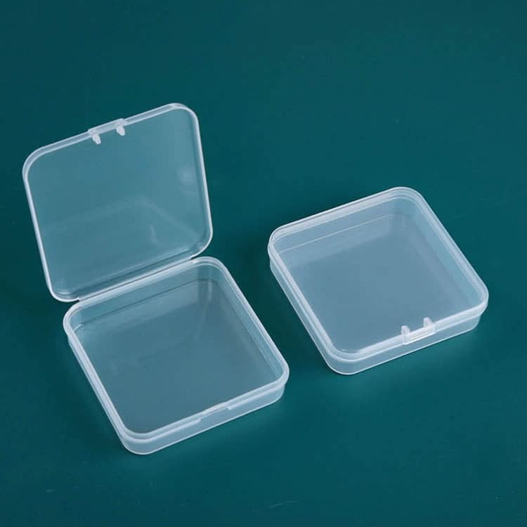 20 PCS Square Plastic Box With Cover Transparent Storage Box PP Parts Tool Box Electronic Component Accessories Box