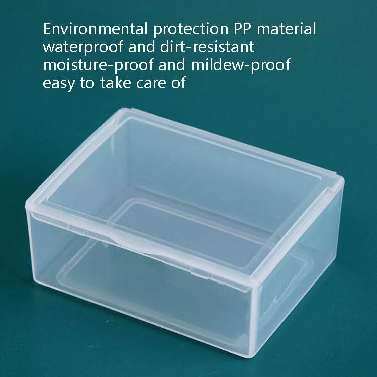 30 PCS Rectangular Transparent Plastic Box PP Universal Box Parts Hardware Tool Storage Box