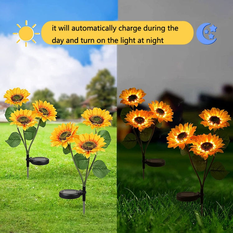 Solar Sunflower Decoration Light LED Garden Lawn Landscape Light