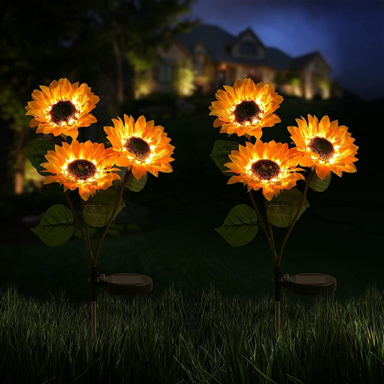 Solar Sunflower Decoration Light LED Garden Lawn Landscape Light