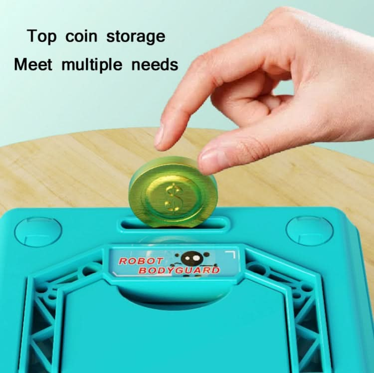 Children Cartoon Simulation Fingerprint Unlock Password Piggy Bank