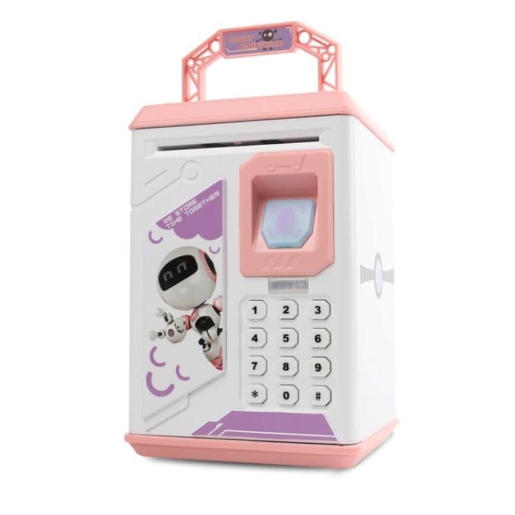 Children Cartoon Simulation Fingerprint Unlock Password Piggy Bank