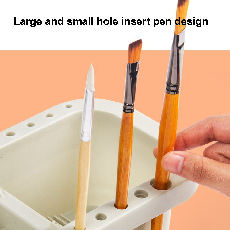 Fine Art Multi-Purpose Pen-Washing Bucket 3 In 1 Brush Holder With Palette Inside My Store