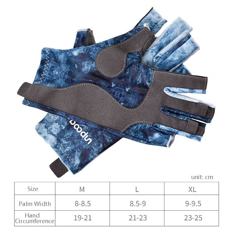 BOODUN P111439 Summer Fishing Gloves Outdoor Non-Slip Ice Silk Sunscreen Fishing Gloves Reluova