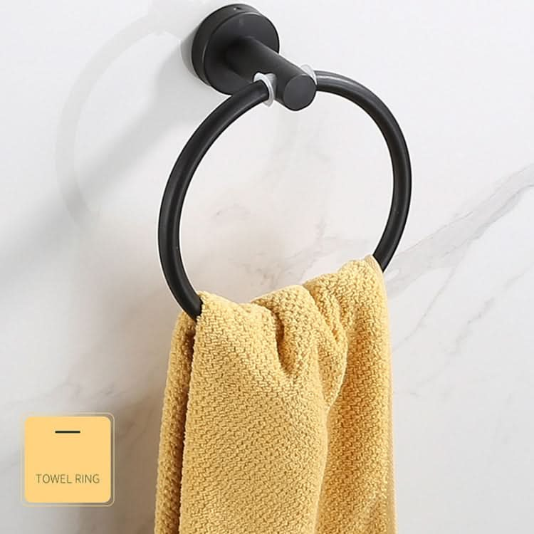 Stainless Steel Towel Ring Kitchen And Bathroom Hardware Toilet Paper Hanger, Style: Reluova