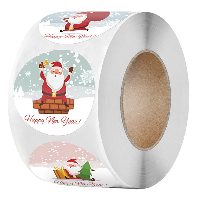 Christmas Santa Sticker Self-Adhesive Gift Tag