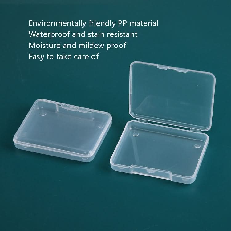 30 PCS Rectangular PP Transparent Plastic Box Parts Hardware Tool Accessories Storage Box