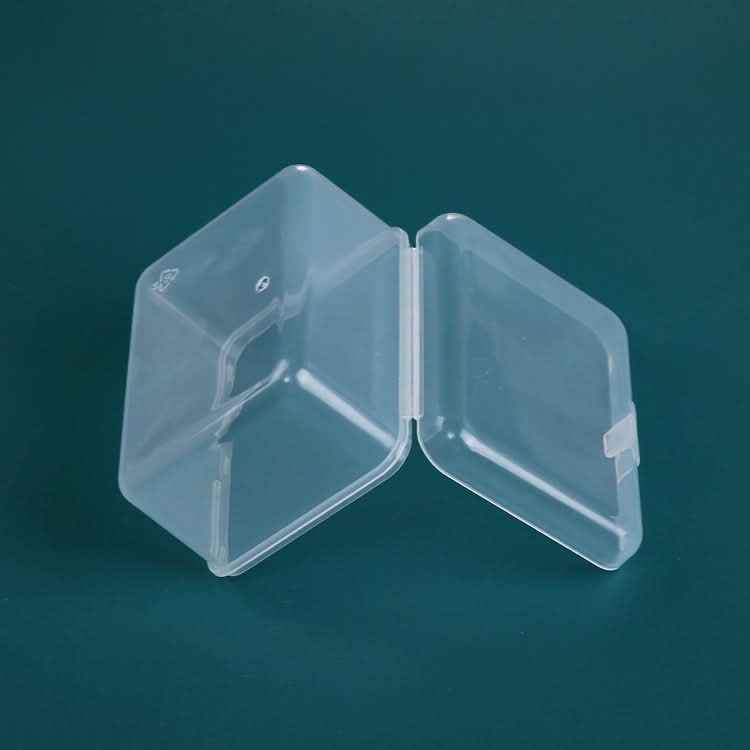 20 PCS Rectangular Plastic Box Transparent Stationery Storage Box PP Tool Parts Accessories Box