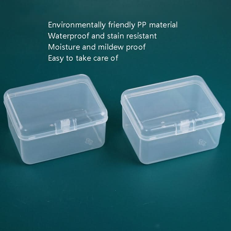 20 PCS Rectangular Plastic Box Transparent Stationery Storage Box PP Tool Parts Accessories Box-Reluova