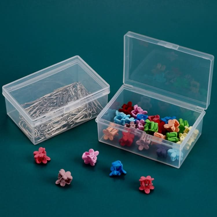 20 PCS Rectangular Transparent Storage Box Plastic Universal Packaging Box With Cover Parts Accessories Storage Box