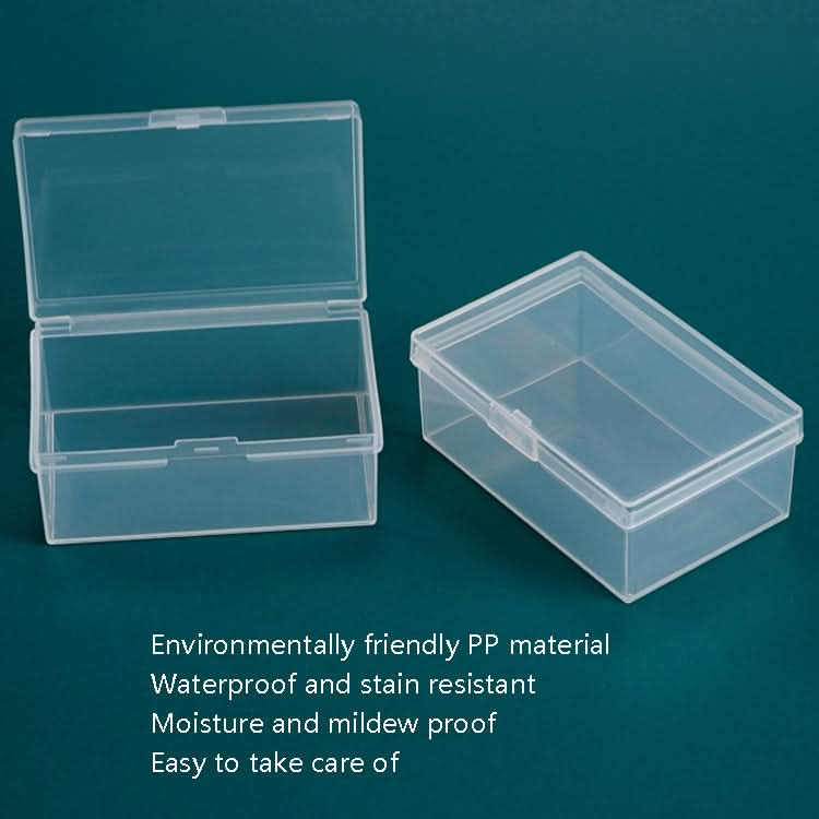 20 PCS Rectangular Transparent Storage Box Plastic Universal Packaging Box With Cover Parts Accessories Storage Box