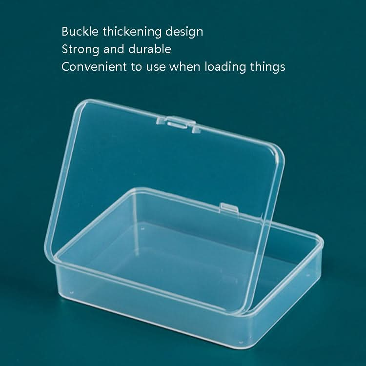 10 PCS Rectangular PP Plastic Box Transparent Packaging Box With Cover Plastic Parts Hardware Tool Storage Box