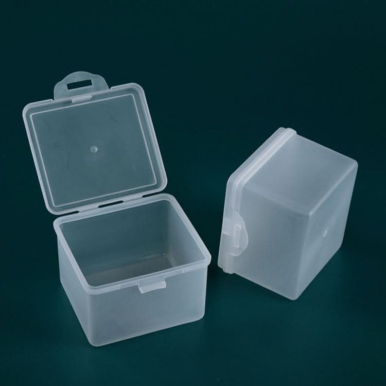 10 PCS PP Matte Material Plastic Box With Cover Parts Tool Storage Box Square Product Box