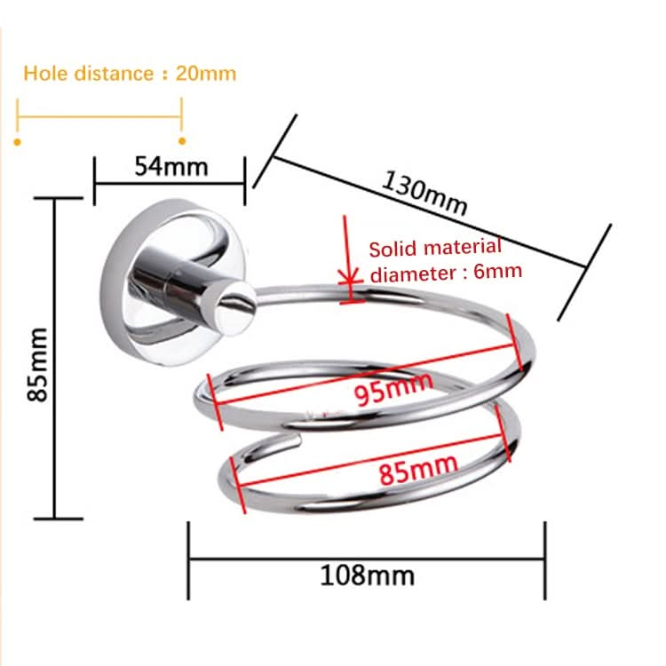 Hair Dryer Bracket Bathroom Hairdressing 304 Stainless Steel Rack Reluova