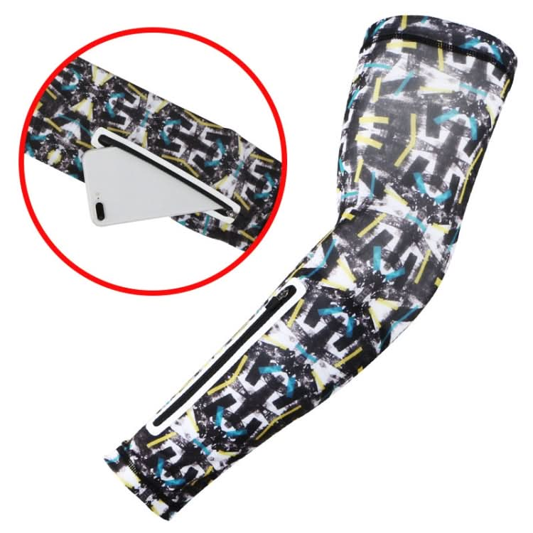 Sports Multi-Function Sunscreen Ice Sleeves with Zipper Pocket Reluova