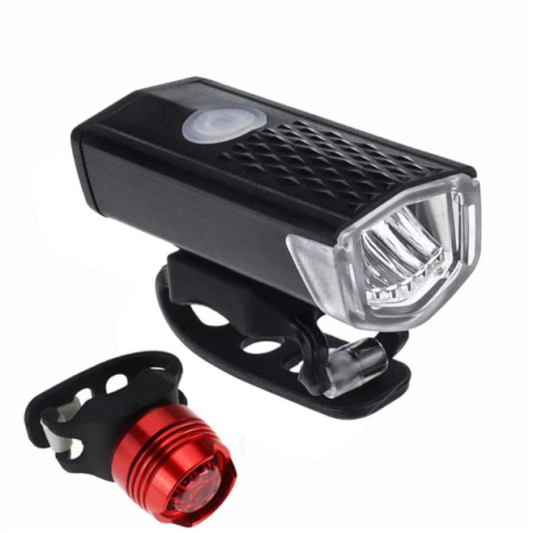 Bicycle Highlight USB Rechargeable Lamp Waterproof Bicycle Headlight Taillight Set Reluova