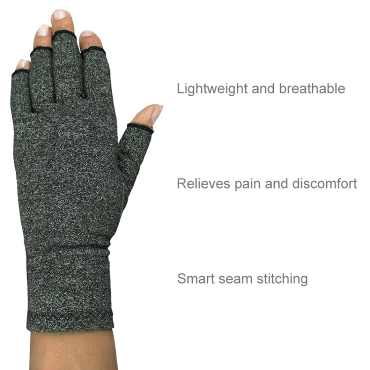 Half Finger Cycling Gloves Arthritis Pressure Health Gloves High Elastic Breathable Anti-edema Rehabilitation Riding Glov Reluova