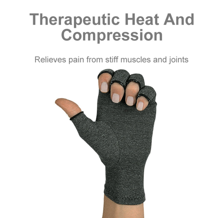 Half Finger Cycling Gloves Arthritis Pressure Health Gloves High Elastic Breathable Anti-edema Rehabilitation Riding Glov Reluova