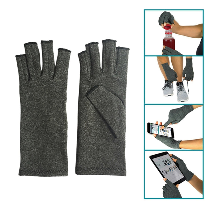 Half Finger Cycling Gloves Arthritis Pressure Health Gloves High Elastic Breathable Anti-edema Rehabilitation Riding Glov