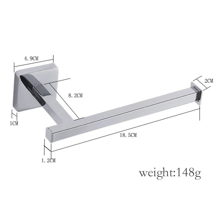 Stainless Steel Square Paper Towel Holder Bathroom Hardware Pendant Roll Paper Shelve Reluova