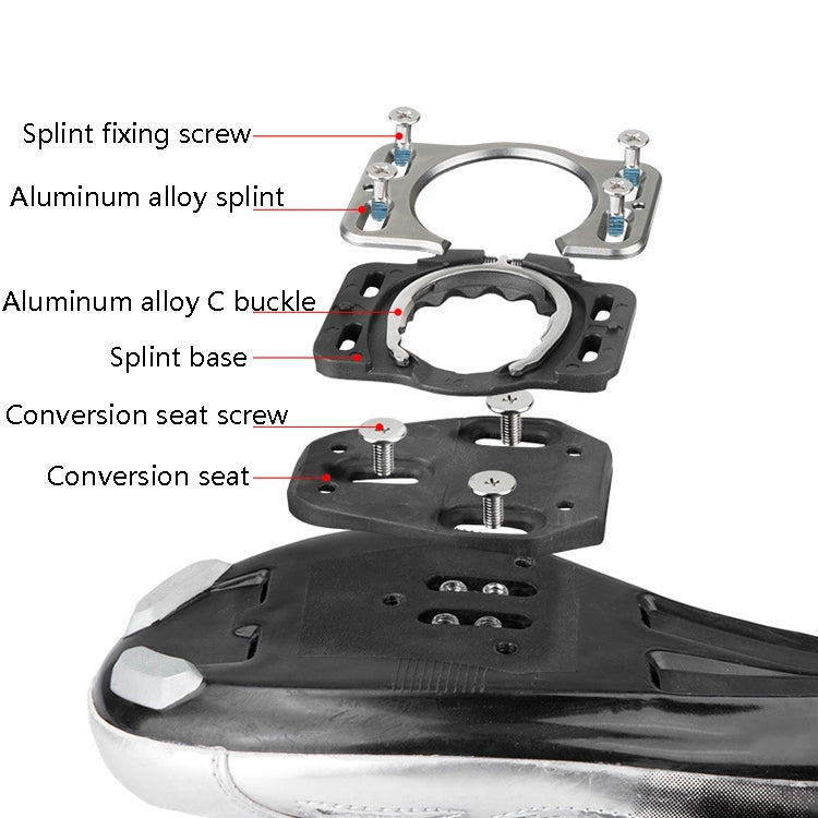 MEROCA Road Lock Shoes Card Three Pardin Bicycle Lollipops Self-Locking Pedal With Lock, Style: Reluova