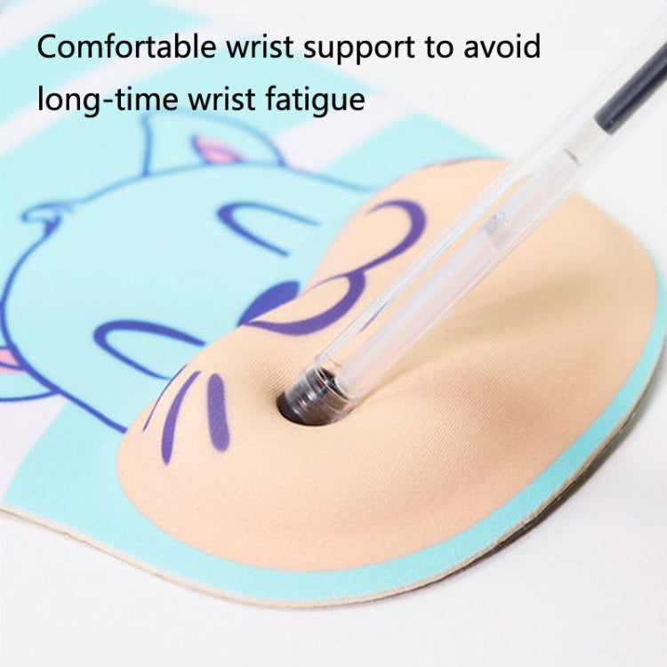 2 PCS Silicone Comfortable Padded Non-Slip Hand Rest Wristband Mouse Pad