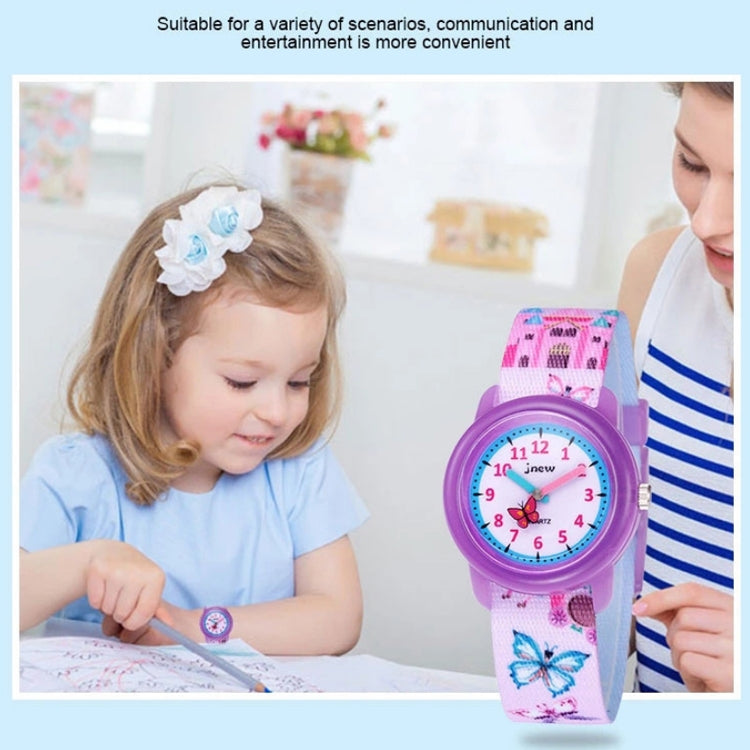 JNEW A369-86366 Children Waterproof Time Cognitive Cartoon Quartz Watch